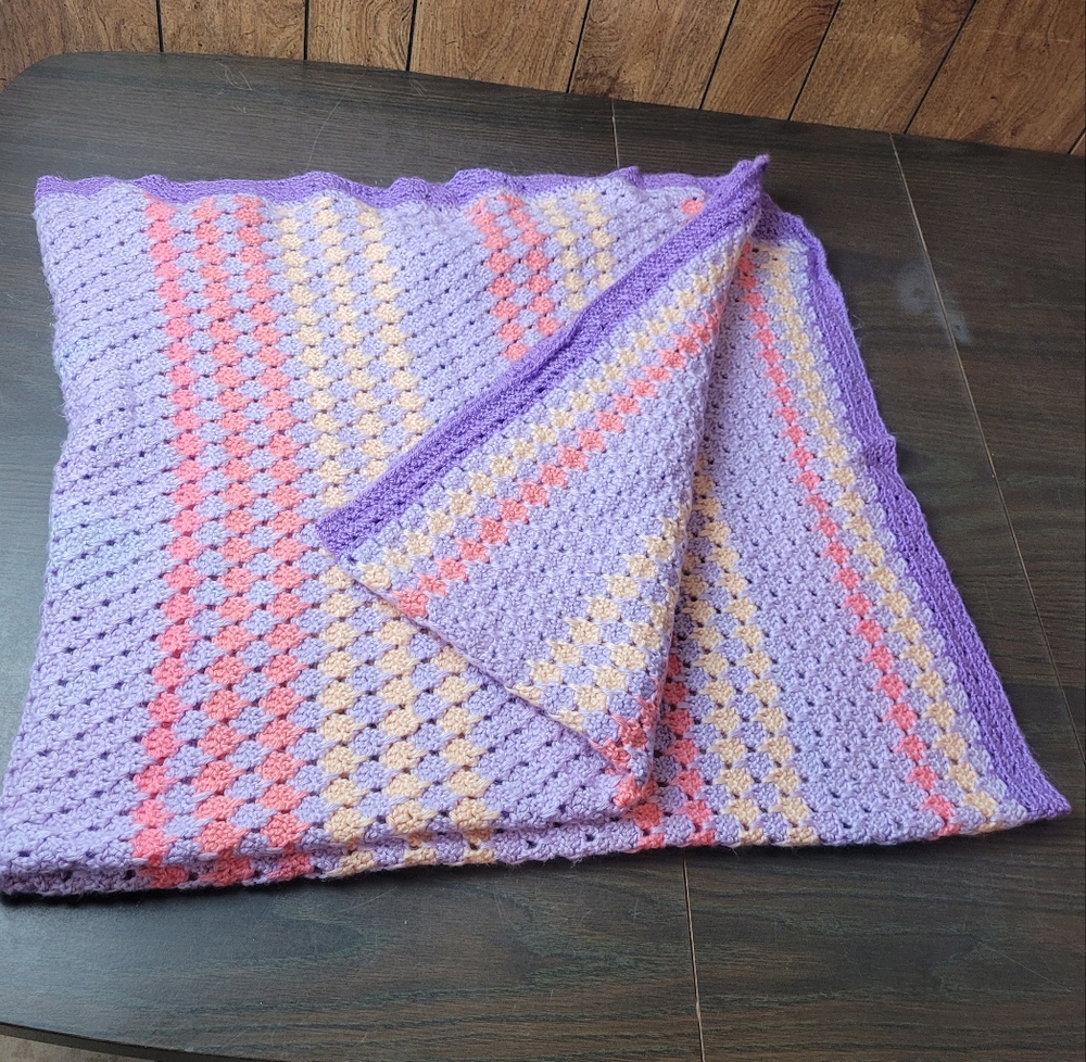 Throw blanket handmade